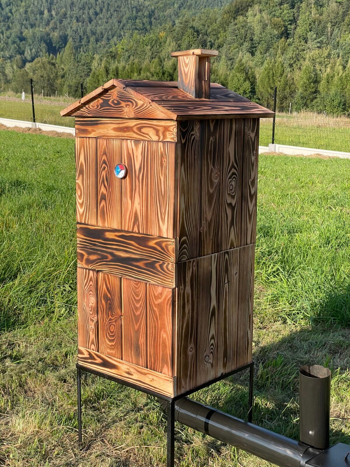 Wędzarnia Ogrodowa Drewniana modrzewiowa - obrazek 5